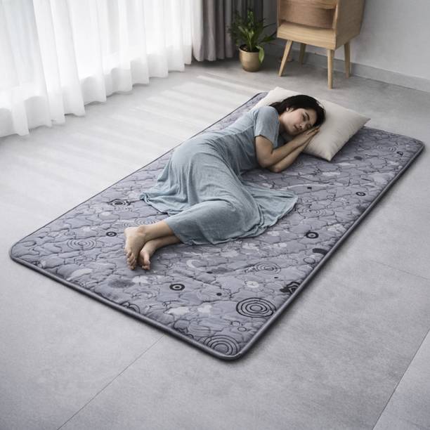 VRIKSHH Roll-Up Foldable Mattress |Folding/Lightweight/Travel/Floor/Yoga Mat |DoubleSize 2 inch Double PU Foam Mattress