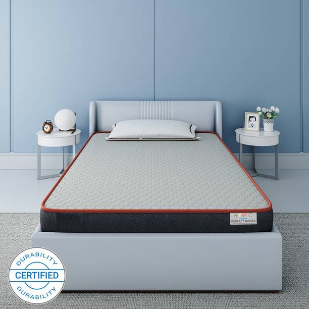 Flipkart Perfect Homes Dual Comfort Hard & Soft 4 inch Single High Resilience (HR) Foam Mattress