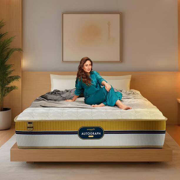SPRINGFIT Autograph Pulse with 5-Zoned Natural Latex 9 inch Single Hybrid Memory Foam and Pocket Spring Mattress