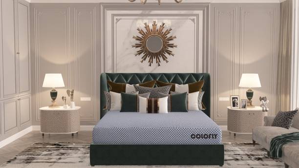 COLOFLY Dual Comfort Soft & Firm High Resilience (HR) 4 inch Single High Resilience (HR) Foam Mattress