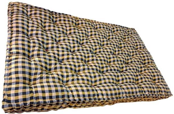 RAJASTHAN HANDLOOM Box Rectangle Type 4 inch Double Cotton Mattress