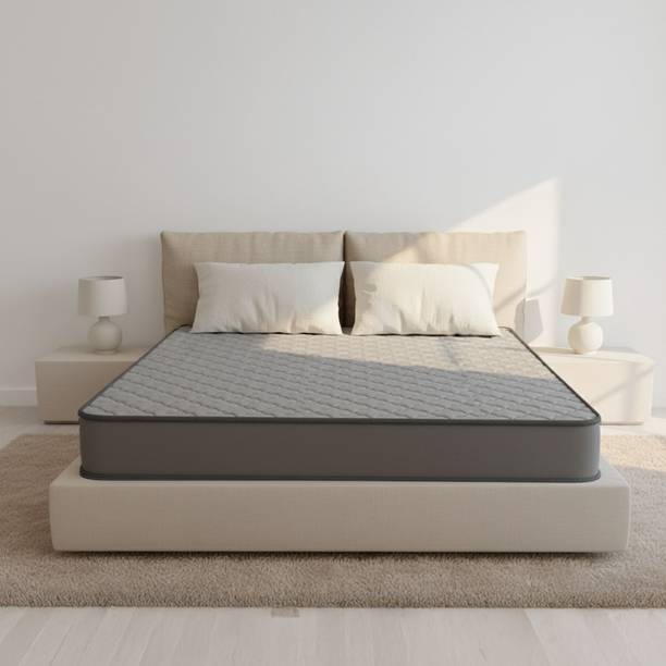 Sleepwell MyMattress, Luxury Soft, Plush Firmness, Resitec Foam,Neem Anti Microbial 8 inch King High Resilience (HR) Foam Mattress