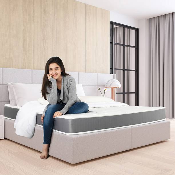 WhiteBerry Resiliya Ortho Mattress with Pressure Relieving 3Zone BackRest Technology,75X72X 6 inch King Memory Foam Mattress