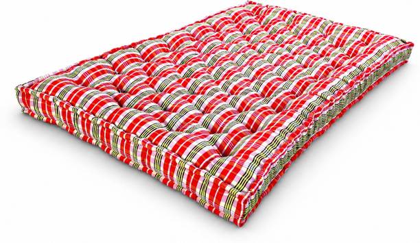 TIRAZ MATTRESS Soft Cotton Filled Gadda 6x6 ft Double Bed Floor Mattress 5 inch King Cotton Mattress