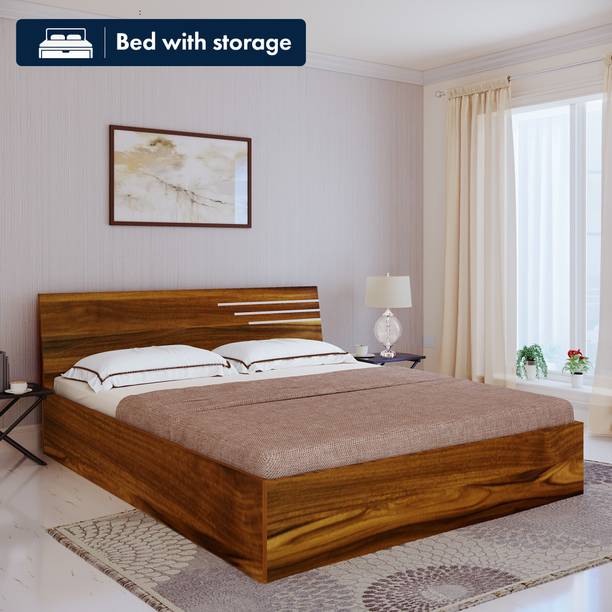 Bharat Lifestyle Amsterdam Engineered Wood Queen Box Bed, 77 inch x 155 cm (2.53 ft x 5.09 ft)