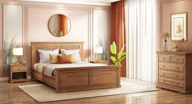 Gouravgenic Handicraft Rosewood (Sheesham) Solid Wood King Bed, 210.5 cm x 198 cm (6.91 ft x 6.5 ft)