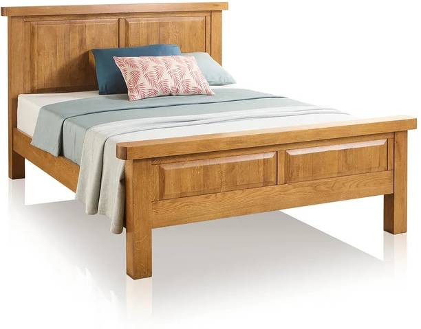 Livince Solid Wood Queen Bed