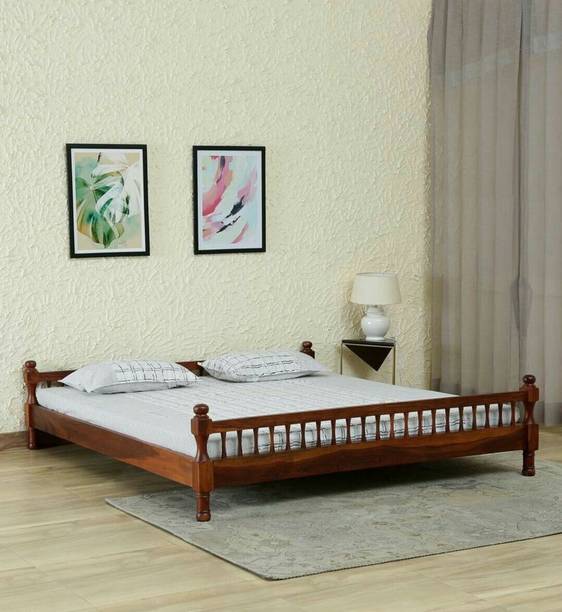 WoodMart She Solid Wood King Bed