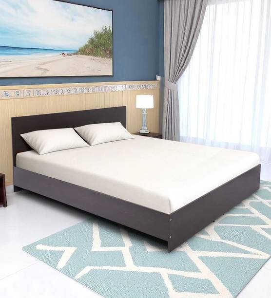Mintwud From Pepperfry Seto Wooden King Bed/Wooden Bed With Storage For Home Engineered Wood King Bed, 202 cm x 187 cm (6.63 ft x 6.14 ft)