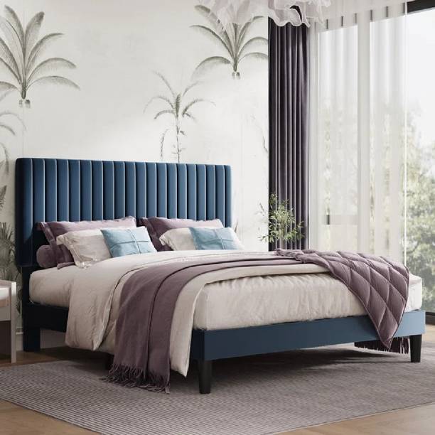 Mooncraft Furniture Premium Queen Size Bed | Cot for Bedroom | Double Bed Solid Wood Queen Bed, 205.74 cm x 157.48 cm (6.75 ft x 5.17 ft)