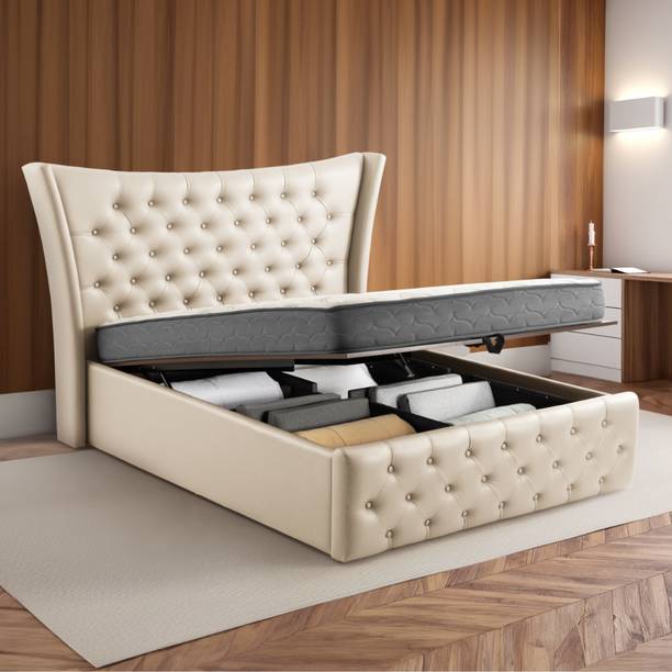 Wakefit Lovejoy Solid Wood Queen Box Bed