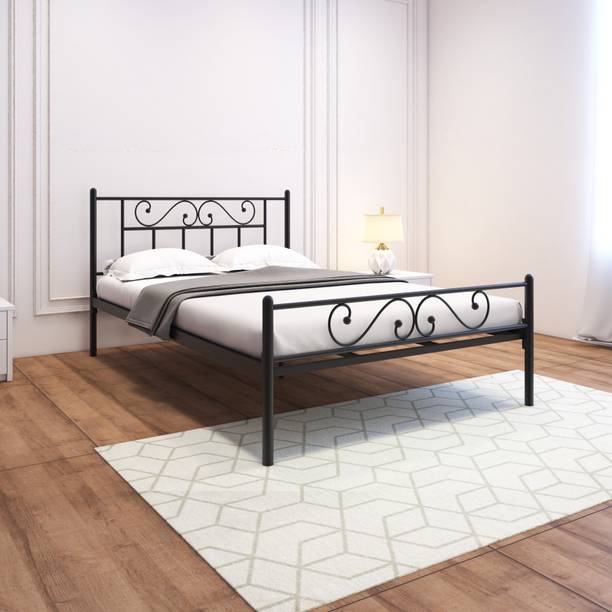 homdec Dorado Metal Double Bed, 200 cm x 129 cm (6.56 ft x 4.23 ft)
