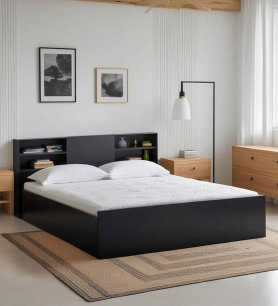 Mintwud From Pepperfry Persia Wooden King Bed/Wooden Bed/Bed With Box Storage For Home Engineered Wood King Box Bed
