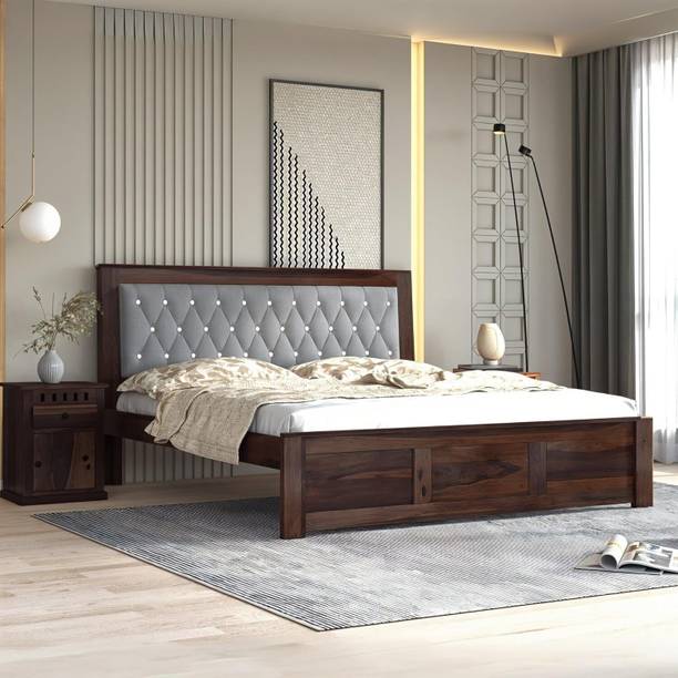 SONA ART & CRAFTS Solid Wood King Bed, 187.96 cm x 205.74 cm (6.17 ft x 6.75 ft)