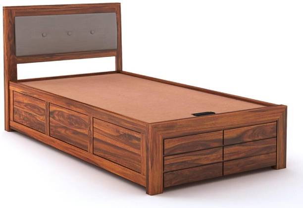 Gouravgenic Handicraft Rosewood ( Sheesham ) Solid Wood Single Box Bed