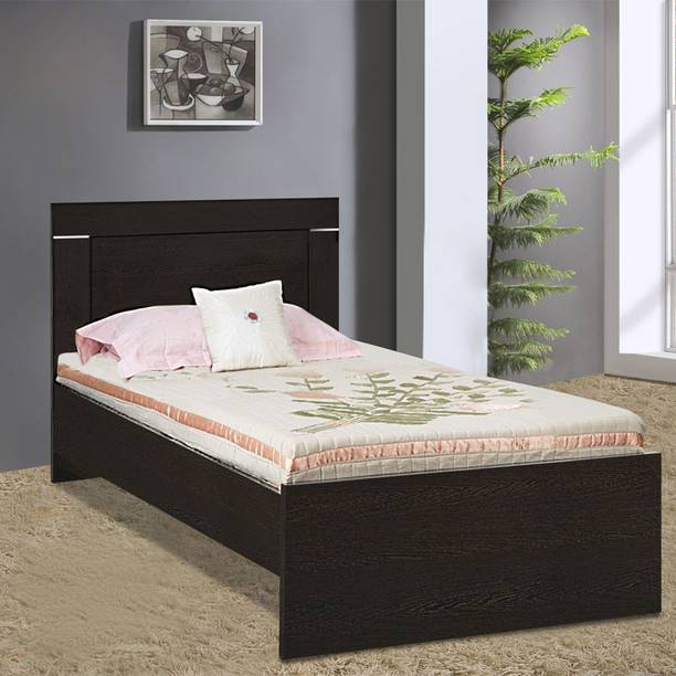 Delite Kom Sparkle Single Bed | No Storage | Installation Included Engineered Wood Single Bed, 195.4 cm x 93.4 cm (6.41 ft x 3.06 ft)
