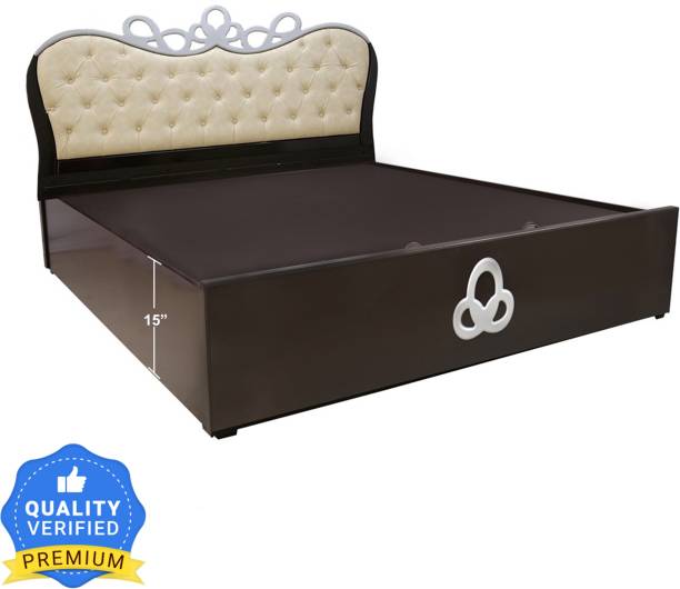 ELTOP Double Bed Furniture With Storage Engineered Wood Queen Hydraulic Bed