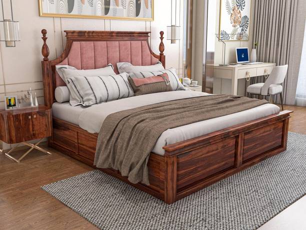 Deuba Solid Wood King Box Bed, 189 cm x 208 cm (6.2 ft x 6.82 ft)