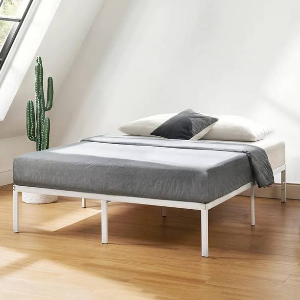 Smake Mart Metal Double Bed King Size for Bedroom Metal Double Bed