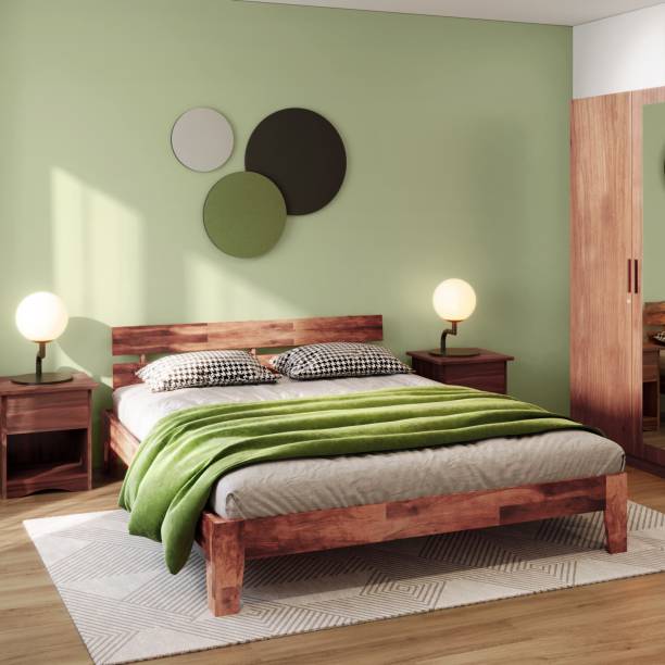 Godrej Interio Lean Solid Wood King Bed