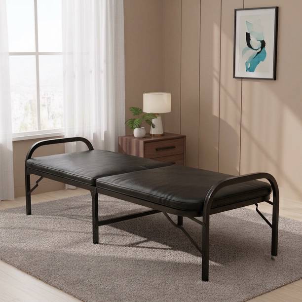 FURNIMAX Metal Single Bed, 177.8 cm x 88.9 cm (5.83 ft x 2.92 ft)