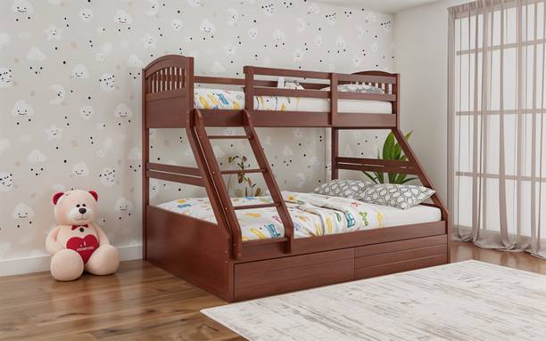RoyalOak Texas American Solid Wood Single NA Bed, 159.766 cm x 207.772 cm (5.24 ft x 6.82 ft)