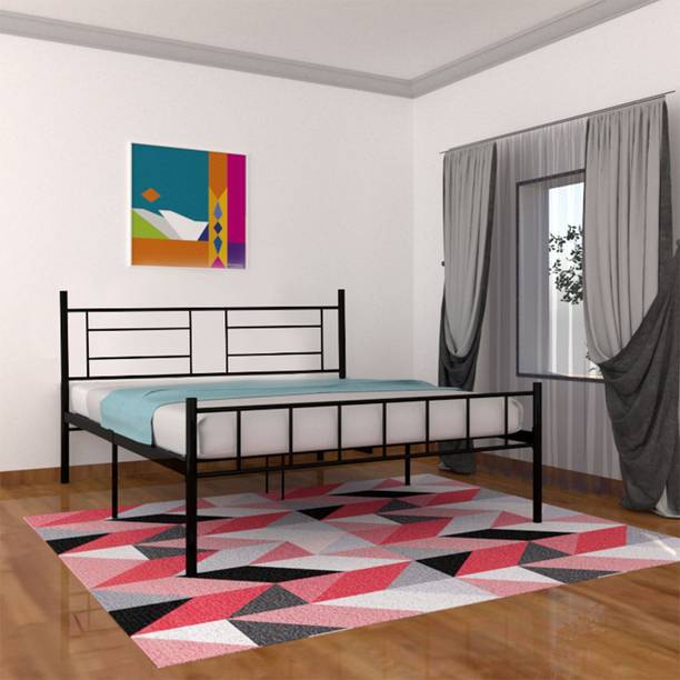 Flipkart Perfect Homes Studio Marsella Metal King Bed, 206 cm x 189 cm (6.76 ft x 6.2 ft)