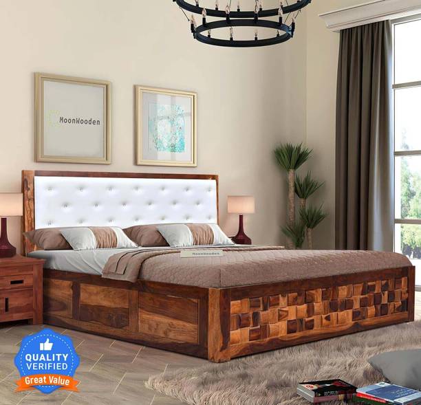 Flipkart Perfect Homes Solid Wood King Box Bed