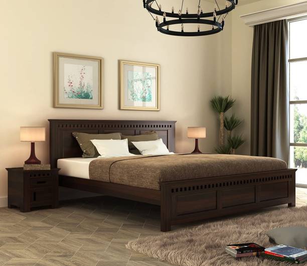 Flipkart Perfect Homes Sheesham Solid Wood Queen Bed