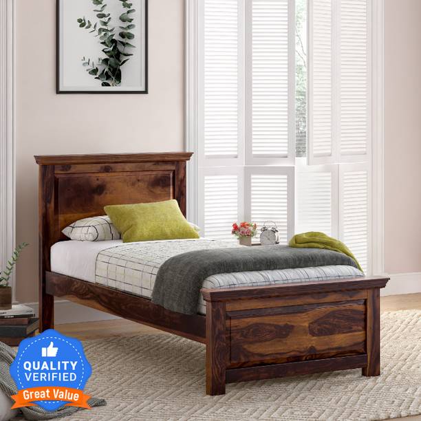 Flipkart Perfect Homes PureWood Sheesham Single Bed