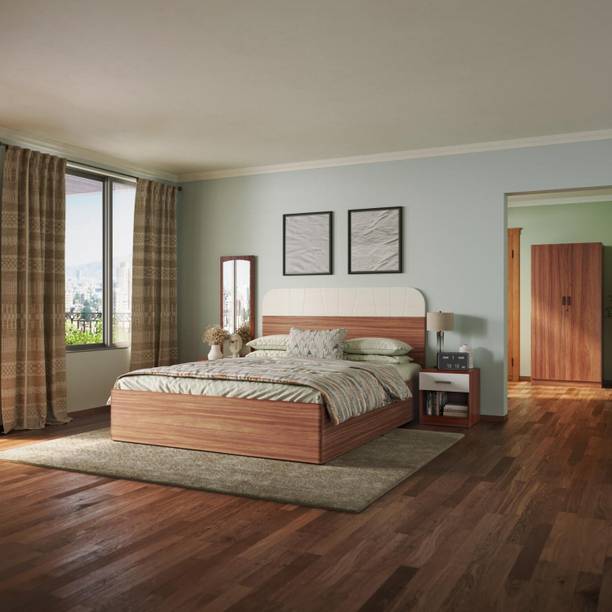 Godrej Interio Grove V2 Engineered Wood King Drawer, Box Bed