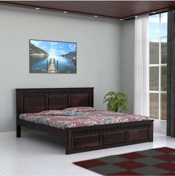 The Lovaly Creation Solid Sheesham Wood Cot ,Cot For Home,Living Room ,Bedroom Solid Wood King Bed, 205 cm x 188 cm (6.73 ft x 6.17 ft)