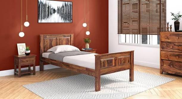 Ferrovilla Solid Wood Single Bed, 198.12 cm x 91.44 cm (6.5 ft x 3.0 ft)