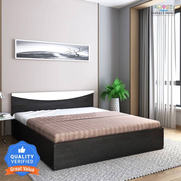 Flipkart Perfect Homes Carol Engineered Wood King Bed, 203.5 cm x 190 cm (6.68 ft x 6.23 ft)