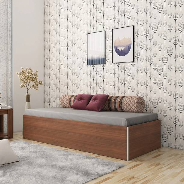SPACEWOOD Engineered Wood Single Box Bed
