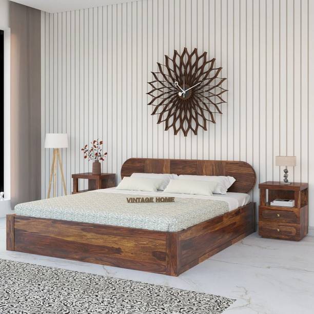 Flipkart Perfect Homes Woodwhiz Sheesham ( Rosewood ) Jodhpur furniture Solid Wood King Box Bed, 212.09 cm x 190.5 cm (6.96 ft x 6.25 ft)