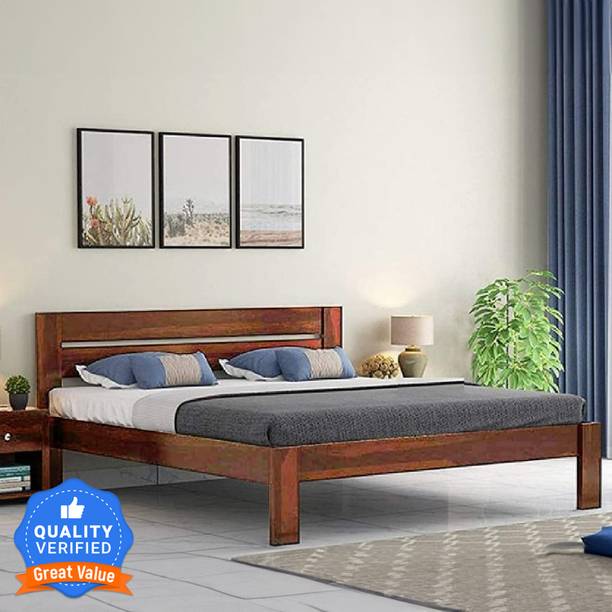 Flipkart Perfect Homes Solid Wood King Bed