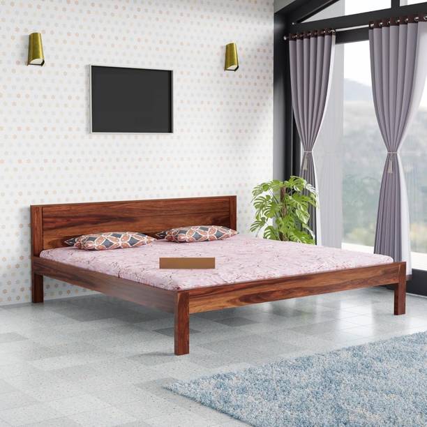 The Lovaly Creation Solid Sheesham Wood Cot ,Cot For Home,Living Room ,Bedroom Solid Wood King Bed