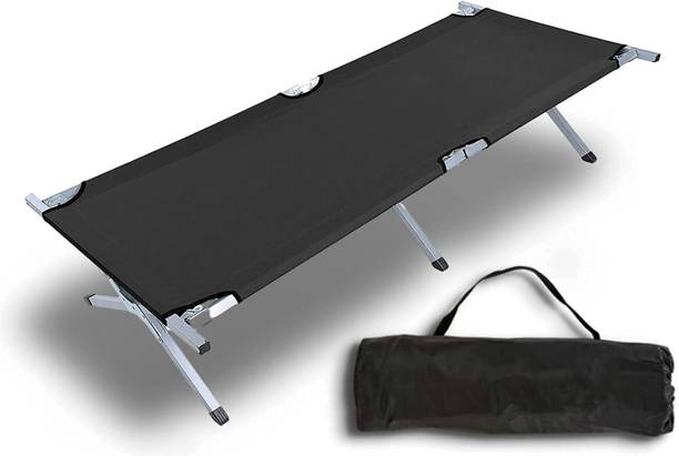 H N R Folding Alloysteel Bed for Single Person Sleeping Foldable Stainless Steel Metal Single Bed, 67 cm x 60 cm (2.2 ft x 1.97 ft)
