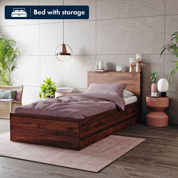 Wakefit Taurus Engineered Wood Single Box Bed, 194 cm x 96 cm (6.36 ft x 3.15 ft)