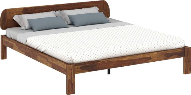 Vintage Home Sleigh Sheesham ( Rosewood ) Jodhpur Furniture Solid Wood King Bed, 210.82 cm x 190.5 cm (6.92 ft x 6.25 ft)