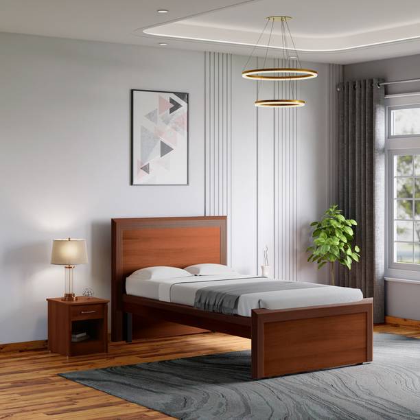 Godrej Interio Adriana Engineered Wood Single Drawer Bed