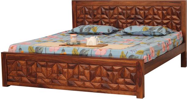rf royal finish Spinster King Size(72"x78") Without Storage,12-Month Warranty,Natural Colour Solid Wood King Bed
