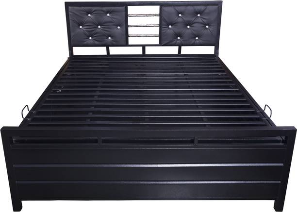Trivedi FURNITURE Metal Single Hydraulic Bed