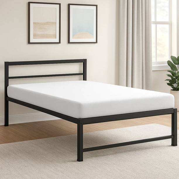 Anita Industries Single Size Metal Single Bed, 119 cm x 186 cm (3.9 ft x 6.1 ft)