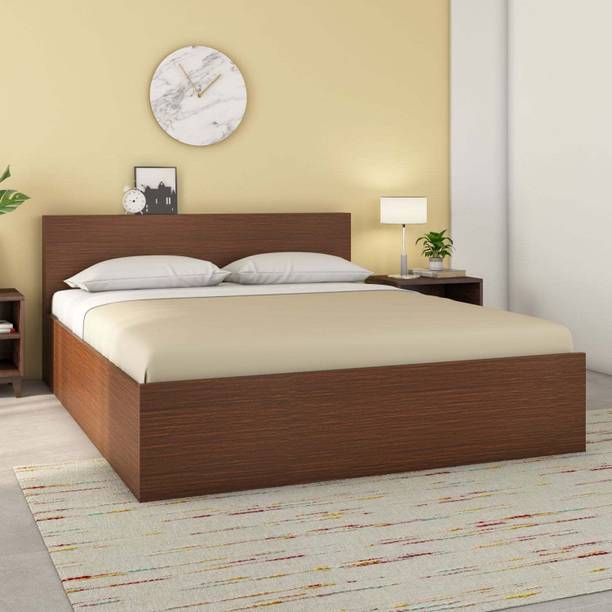 Nilkamal Arthur Plus with Storage Engineered Wood Queen Box Bed, 211.5 cm x 158 cm (6.94 ft x 5.18 ft)