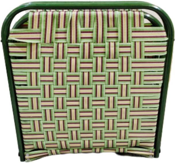India wood mart Double Pipe Folding Bed Size 4X6 Ft with Solid Iron 18 Guage Plastic Niwar Metal Double Bed