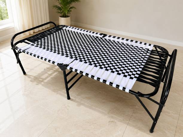 MEEZO foldinge beds single Metal Single Bed, 88 cm x 182 cm (2.89 ft x 5.97 ft)