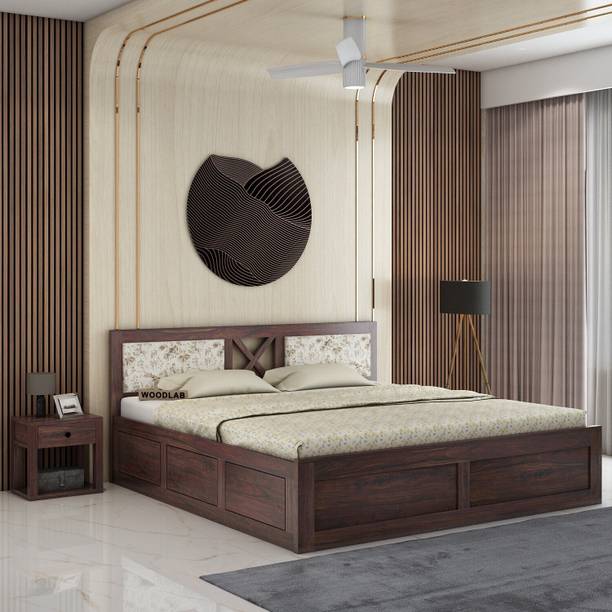 WOODENJOY Sheesham Wood Bed/Wooden King Bed/Wooden Bed/Cot With Box Storage For Home Solid Wood King Box Bed