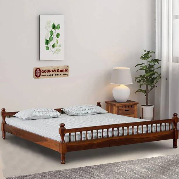 Gouravgenic Handicraft Rosewood ( Sheesham ) Solid Wood King Bed